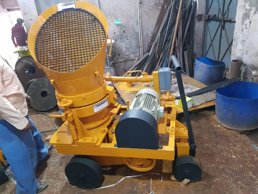 Dry shorcrete machine