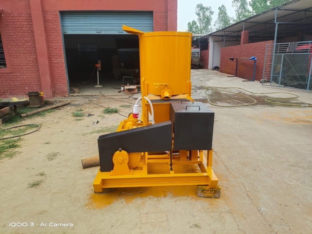 Single drum grout pump