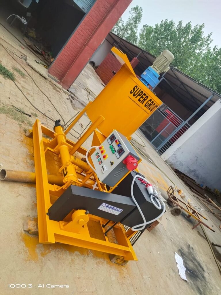 Single drum grout pump